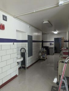 Custom wall graphics that command attention in a modern workspace, enhancing branding and visitor experience.