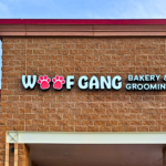 Custom illuminated storefront channel letter sign installed on a Denver retail shopping center, helping a business attract customers with bold, highly visible exterior branding.
